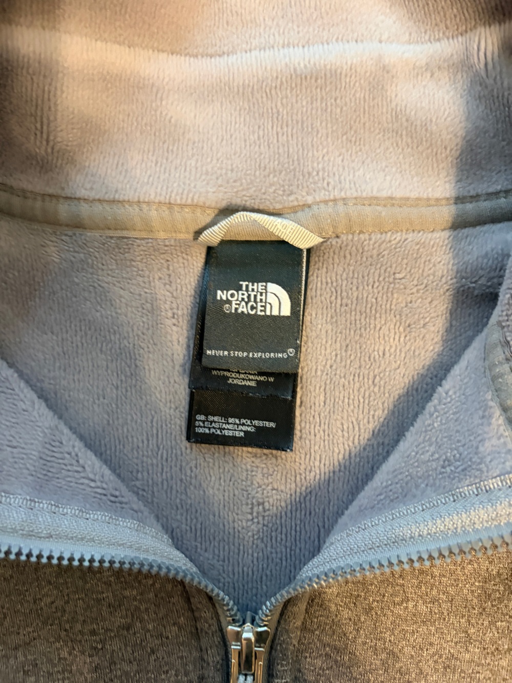 The North Face Canyonlands Full Zip Fleece Jacket Women’s Large Gray Heather - Picture 7 of 10